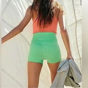 Free People Movement Good Karma Running Shorts size xs/s bright green